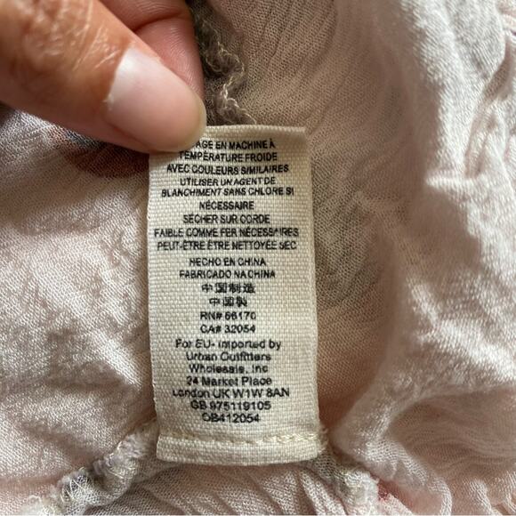 Free People Swing Dress Orchid Pink Floral Tunic Boho Chic Rayon w/Pockets Small - Picture 11 of 15